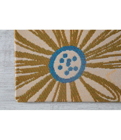 36X48 Keukenhof Cream & Multi 1/2 Rug'd Chair Mat - Rugs Town 36" x 48" Keukenhof Cream & Multi 1/2" Rug'd Chair Mat