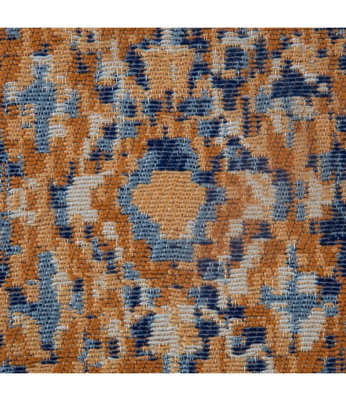 Anji Mountain 36" x 48" Onondaga Blue & Orange 1/4" Rug'd Chair Mat ®