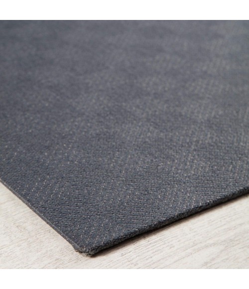 Anji Mountain 36" x 48" Beluga Gray Patterned 1/4" Rug'd Chair Mat ®