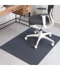 Anji Mountain 36" x 48" Beluga Gray Patterned 1/4" Rug'd Chair Mat ®