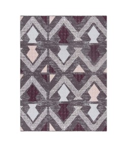 Anji Mountain 36" x 48" Sardinia Soft Tone Tribal Multi-Stripe Rug