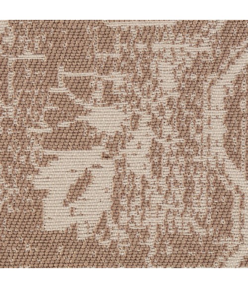 36" x 48" Tamanrasset Brown & Ivory 1/4" Rug'd Chair Mat 