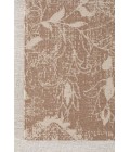 36" x 48" Tamanrasset Brown & Ivory 1/4" Rug'd Chair Mat 