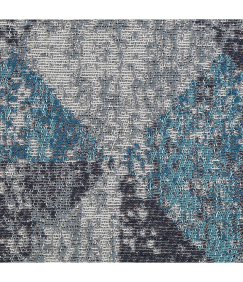 36X48 Tromso Blue & Gray 1/2 Rug'd Chair Mat - Rugs Town 36" x 48" Tromso Blue & Gray 1/2" Rug'd Chair Mat
