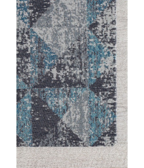 36X48 Tromso Blue & Gray 1/2 Rug'd Chair Mat - Rugs Town 36" x 48" Tromso Blue & Gray 1/2" Rug'd Chair Mat
