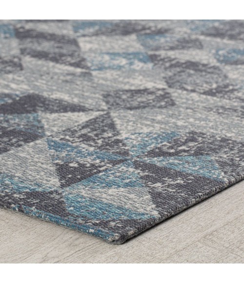 36X48 Tromso Blue & Gray 1/2 Rug'd Chair Mat - Rugs Town 36" x 48" Tromso Blue & Gray 1/2" Rug'd Chair Mat