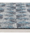 36X48 Tromso Blue & Gray 1/2 Rug'd Chair Mat - Rugs Town 36" x 48" Tromso Blue & Gray 1/2" Rug'd Chair Mat