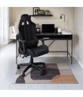 40X54 Riverstone Brown & Beige 1/2 Rug'd Chair Mat - Rugs Town 40" x 54" Riverstone Brown & Beige 1/2" Rug'd Chair Mat
