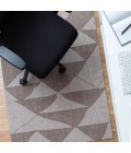 36X48 Peaks Brown & Beige 1/2 Rug'd Chair Mat - Rugs Town 36" x 48" Peaks Brown & Beige 1/2" Rug'd Chair Mat