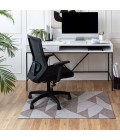 36X48 Peaks Brown & Beige 1/2 Rug'd Chair Mat - Rugs Town 36" x 48" Peaks Brown & Beige 1/2" Rug'd Chair Mat
