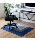 36X48 Mercury Blue & Gray 1/2 Rug'd Chair Mat - Rugs Town 36" x 48" Mercury Blue & Gray 1/2" Rug'd Chair Mat