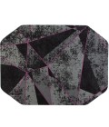 36X48 Cracked Ice Purple LED Gaming Rug'd Chair Mat - Rugs Town 36" x 48" Cracked Ice Purple LED Gaming Rug'd Chair Mat