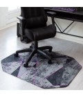 36X48 Cracked Ice Purple LED Gaming Rug'd Chair Mat - Rugs Town 36" x 48" Cracked Ice Purple LED Gaming Rug'd Chair Mat