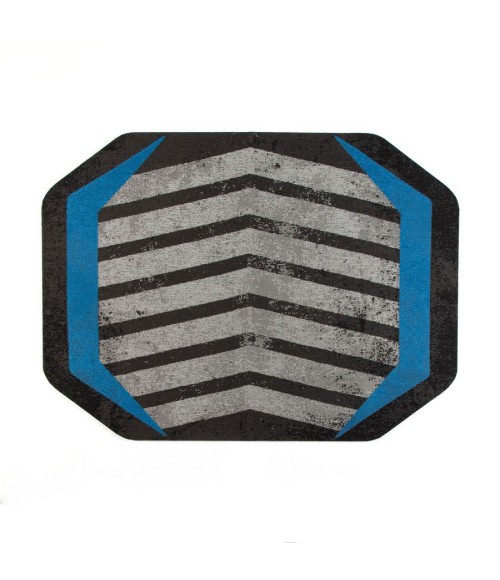 36" x 48" Prizm Blue LED Gaming Rug'd Chair Mat 