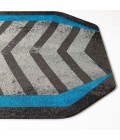 36" x 48" Prizm Blue LED Gaming Rug'd Chair Mat 