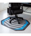 36" x 48" Prizm Blue LED Gaming Rug'd Chair Mat 
