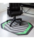 36X48 Prizm Green LED Gaming Rug'd Chair Mat - Rugs Town 36" x 48" Prizm Green LED Gaming Rug'd Chair Mat