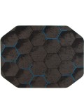 36X48 Kaleidoscope Blue LED Gaming Rug'd Chair Mat - Rugs Town 36" x 48" Kaleidoscope Blue LED Gaming Rug'd Chair Mat