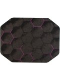 36X48 Kaleidoscope Purple LED Gaming Rug'd Chair Mat - Rugs Town 36" x 48" Kaleidoscope Purple LED Gaming Rug'd Chair Mat