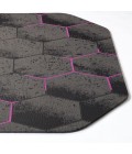 36X48 Kaleidoscope Purple LED Gaming Rug'd Chair Mat - Rugs Town 36" x 48" Kaleidoscope Purple LED Gaming Rug'd Chair Mat