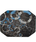 36X48 Refracted Blue LED Gaming Rug'd Chair Mat - Rugs Town 36" x 48" Refracted Blue LED Gaming Rug'd Chair Mat
