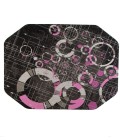 36X48 Refracted Purple LED Gaming Rug'd Chair Mat - Rugs Town 36" x 48" Refracted Purple LED Gaming Rug'd Chair Mat