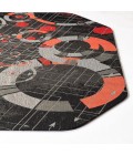 36X48 Refracted Red LED Gaming Rug'd Chair Mat - Rugs Town 36" x 48" Refracted Red LED Gaming Rug'd Chair Mat