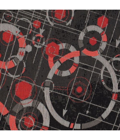 36X48 Refracted Red LED Gaming Rug'd Chair Mat - Rugs Town 36" x 48" Refracted Red LED Gaming Rug'd Chair Mat