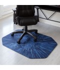 36X48 GalaXy Blue LED Gaming Rug'd Chair Mat - Rugs Town 36" x 48" Galaxy Blue LED Gaming Rug'd Chair Mat