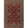 Livabliss Middleton AWHY2062 Bright Red Charcoal Area Rug 3 ft. 6 in. Round
