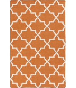 Surya Pollack AWDN2025 Burnt Orange Cream Area Rug 8 ft. Round