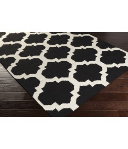 Surya York AWHD1028 Black Cream Area Rug 10 ft. X 14 ft. Rectangle