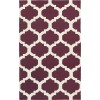 Surya York AWHD1031 Purple Ivory Area Rug 4 ft. X 6 ft. Rectangle