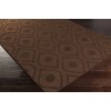 Surya Central Park AWHP4002 Dark Brown Area Rug 6 ft. Round