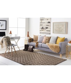 Surya Ghana GHN2411 Dark Brown Khaki Area Rug 9 ft. X 13 ft. Rectangle