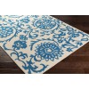 Surya Rhodes RDS2314 Ivory Bright Blue Area Rug 9 ft. X 13 ft. Rectangle