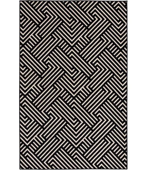 Loomaknoti Tecopa Trenten Black/White Rug ETR12BLW85 9 ft. 10 in. X 12 ft. 10 in. Rectangle - Rugs Town Loomaknoti Tecopa Trenten Black/White ETR12BLW85 9 ft. 10 in. X 12 ft. 10 in. Rectangle Rug