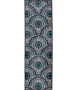 Loomaknoti Tecopa Ferley Blue/Green ETR04GB12 2 ft. X 6 ft. 7 in. Rectangle Rug