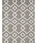 Loomaknoti Vemoa Adeta Gray/Cream EV001 5 ft. 3” X 7 ft. 3” Rectangle Rug