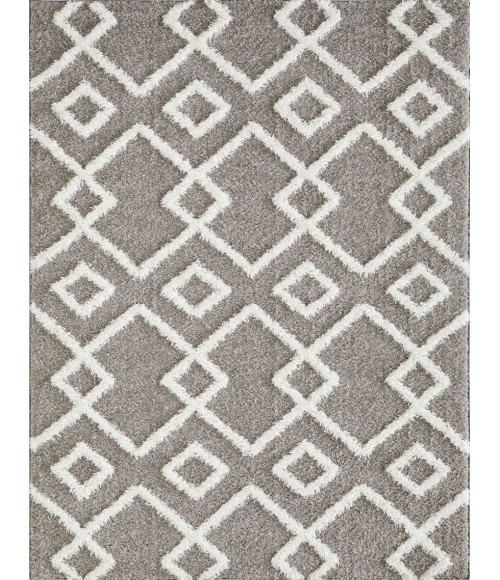 Loomaknoti Vemoa Adeta Gray/Cream EV001 5 ft. 3” X 7 ft. 3” Rectangle Rug