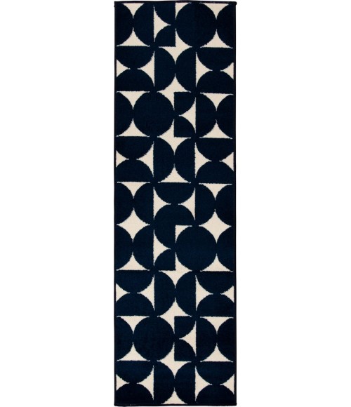 Loomaknoti Tecopa Sevella Blue/White Rug ETR07BWH12 2 ft. X 6 ft. 7” Rectangle - Rugs Town Loomaknoti Tecopa Sevella Blue/White ETR07BWH12 2 ft. X 6 ft. 7” Rectangle Rug