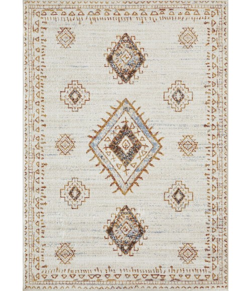 Loomaknoti Alsbrooke Temarnie Cream/Beige EA007 5 ft. 3 in. X 7 ft. 3 in. Rectangle Rug