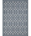 Loomaknoti Breyleigh Chendler Blue/Cream EB001 5 ft. 3 in. X 7 ft. 3 in. Rectangle Rug