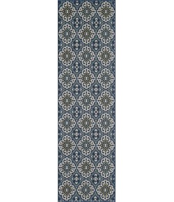 Central Oriental Haven Ilorin Bl/Or Area Rug 2 ft. 3 in. X 7 ft. 6 in. Rectangle