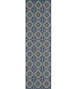 Central Oriental Haven Ilorin Bl/Or Area Rug 2 ft. 3 in. X 7 ft. 6 in. Rectangle