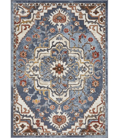 Loomaknoti Alsbrooke Zailorn Blue/Cream EA006 2 ft. X 3 ft. Rectangle Rug