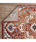 Loomaknoti Alsbrooke Zailorn Orange/Red EA006 6 ft. 7 in. X 9 ft. 2 in. Rectangle Rug