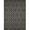Loomaknoti Breyleigh Chendler Gray/Gray EB001 5 ft. 3 in. X 7 ft. 3 in. Rectangle Rug