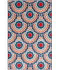Loomaknoti Tecopa Ferley Blue/Red Rug ETR04BRE85 9 ft. 10 in. X 12 ft. 10 in. Rectangle - Rugs Town Loomaknoti Tecopa Ferley Blue/Red ETR04BRE85 9 ft. 10 in. X 12 ft. 10 in. Rectangle Rug