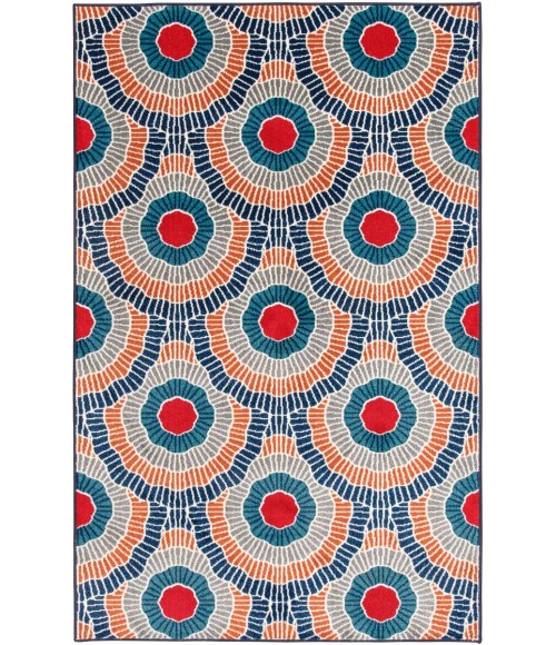 Loomaknoti Tecopa Ferley Blue/Red Rug ETR04BRE85 9 ft. 10 in. X 12 ft. 10 in. Rectangle - Rugs Town Loomaknoti Tecopa Ferley Blue/Red ETR04BRE85 9 ft. 10 in. X 12 ft. 10 in. Rectangle Rug